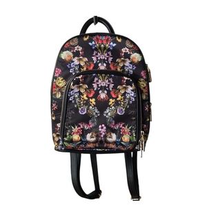 INC International Concepts Black Floral Backpack